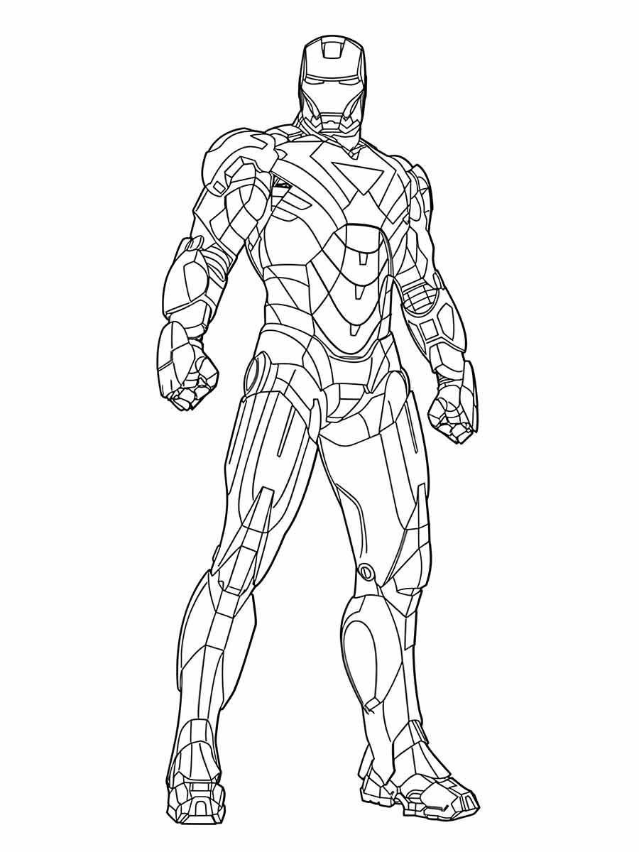 Iron man coloring page (27)