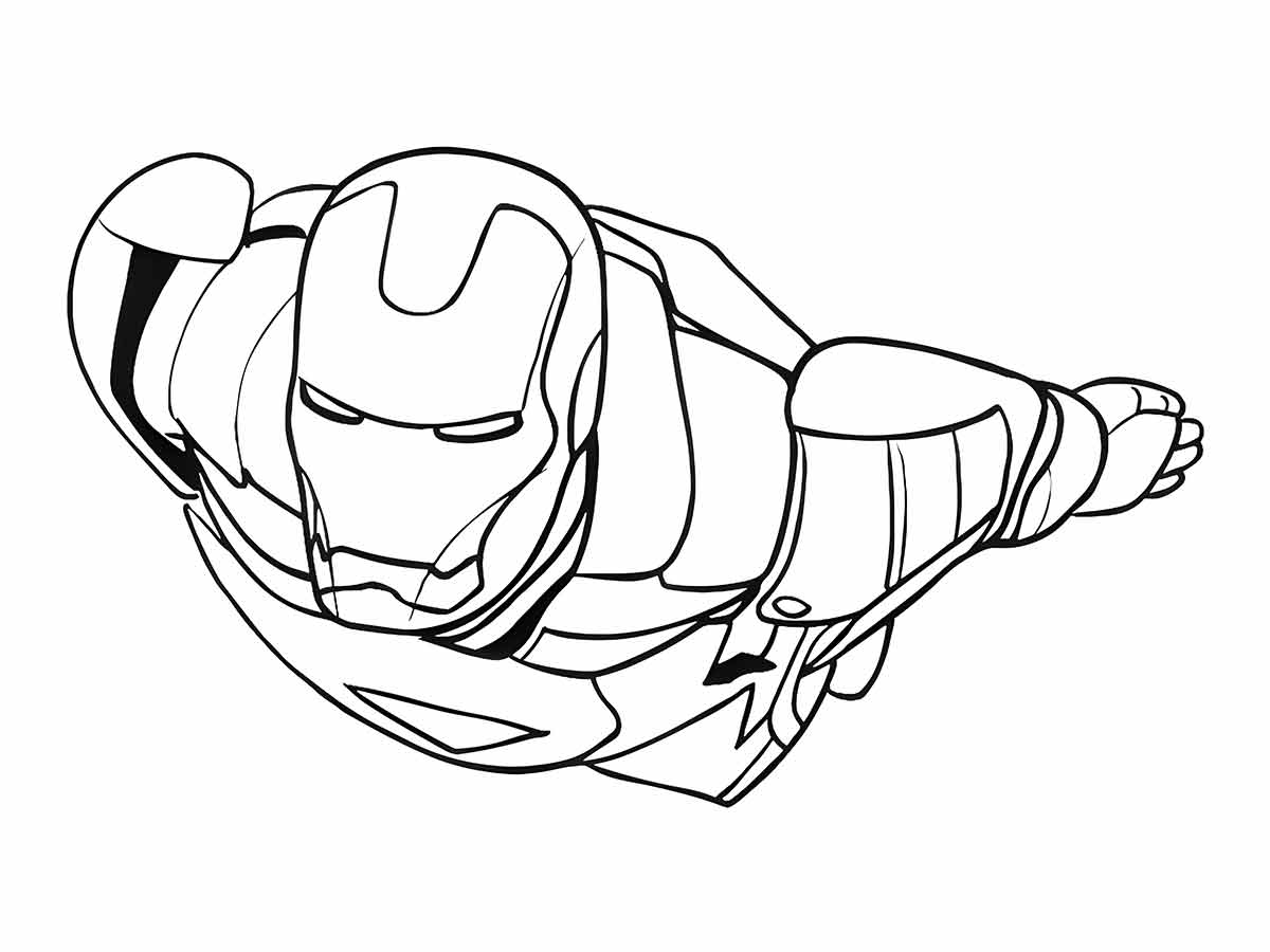 Iron man coloring page (3)