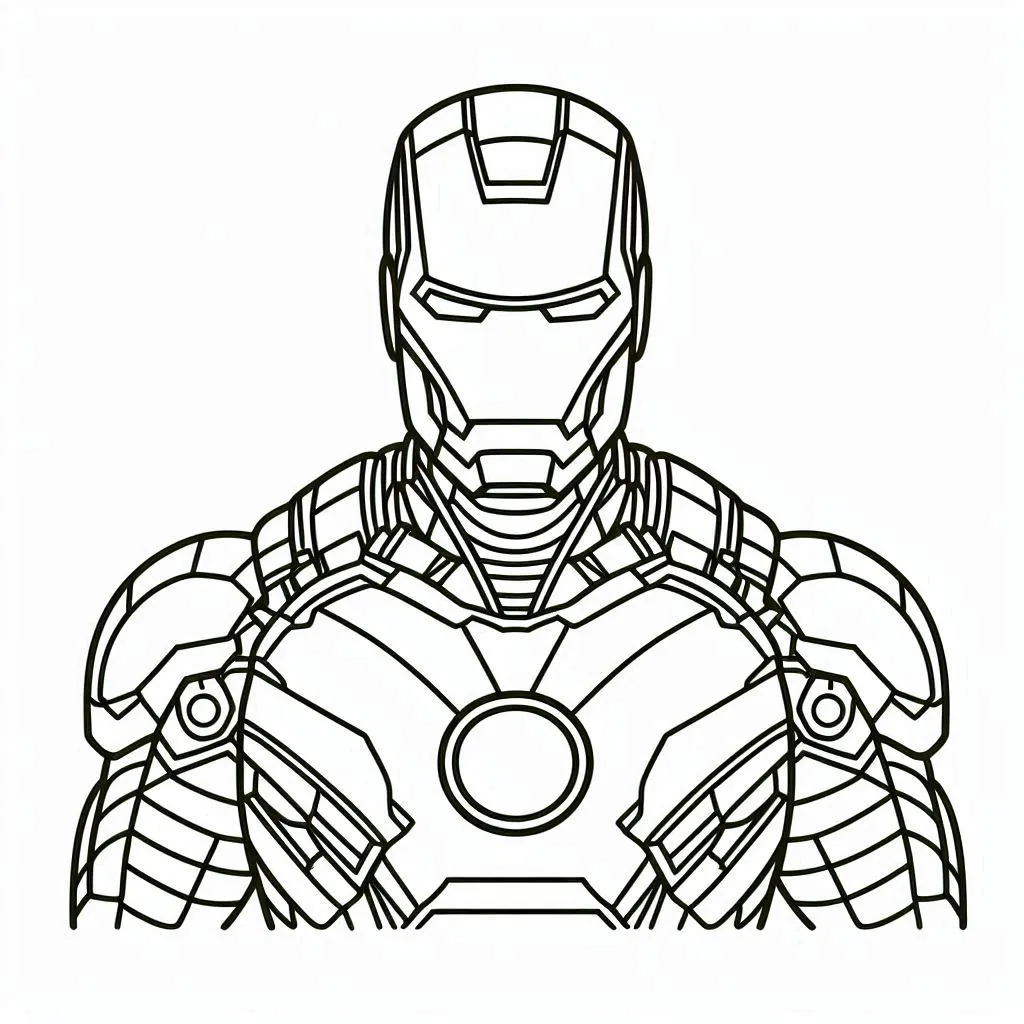 Iron man coloring page (3)