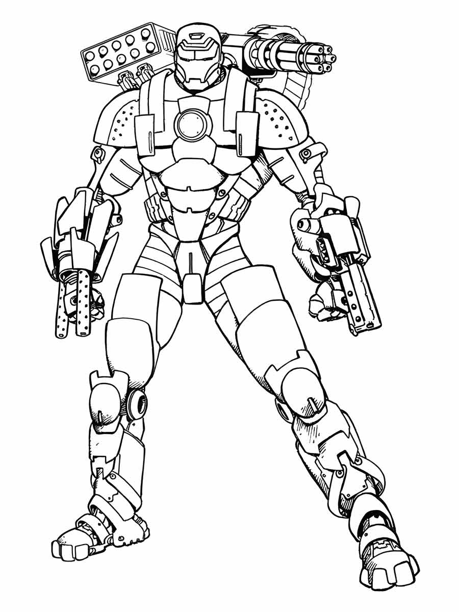 Iron man coloring page (30)