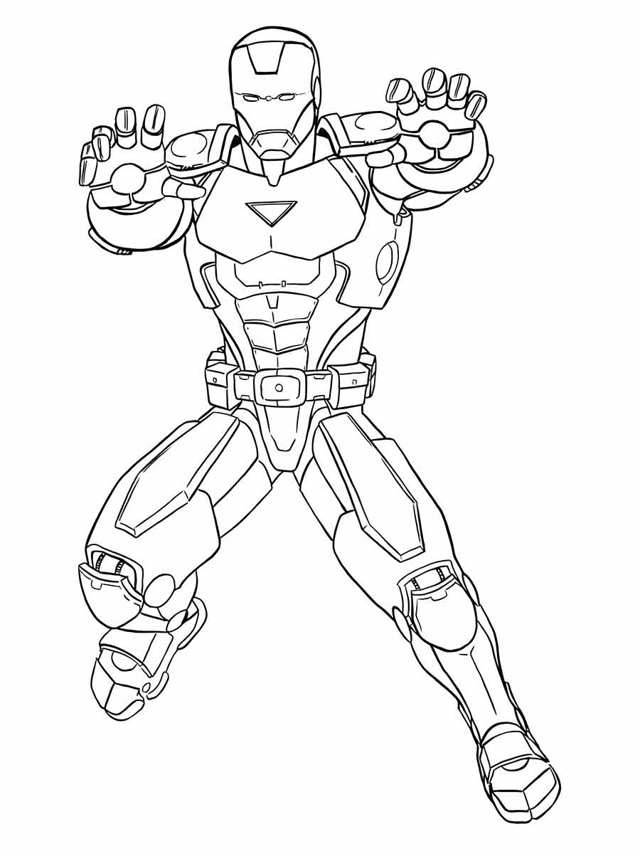 Iron man coloring page (33)