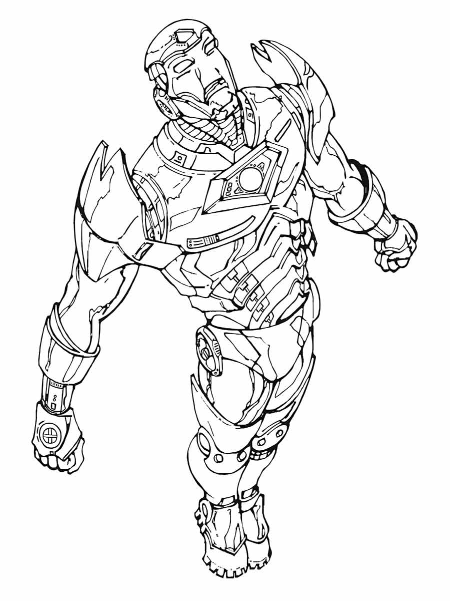 Iron man coloring page (35)