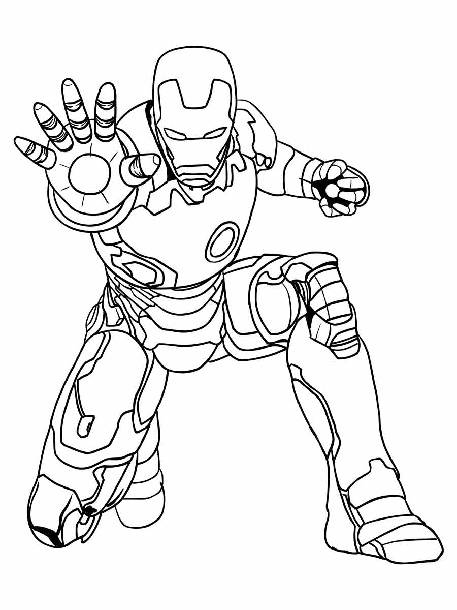 Iron man coloring page (36)