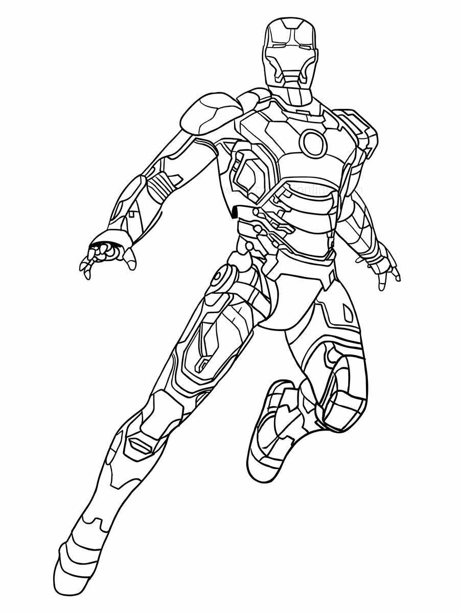 Iron man coloring page (37)