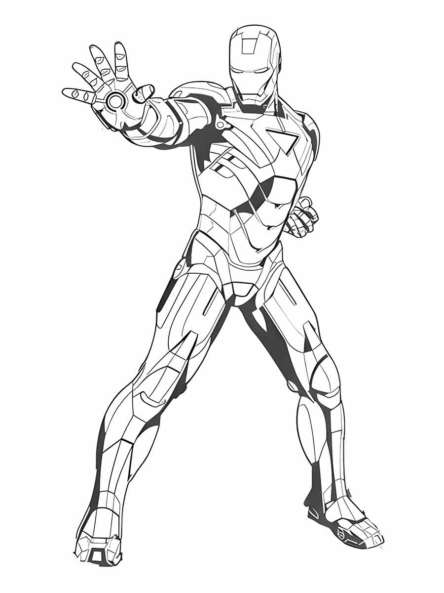 Iron man coloring page (38)