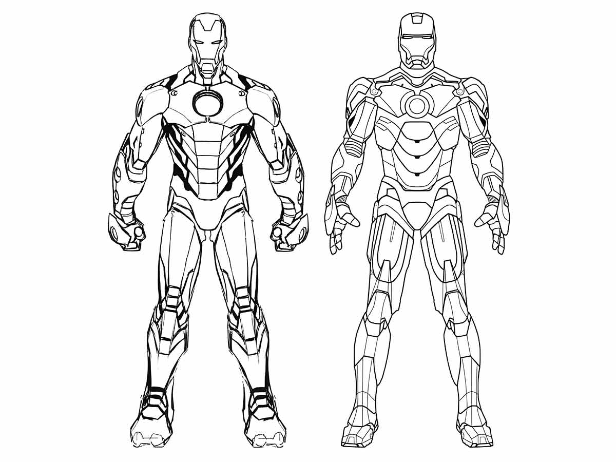 Iron man coloring page (4)