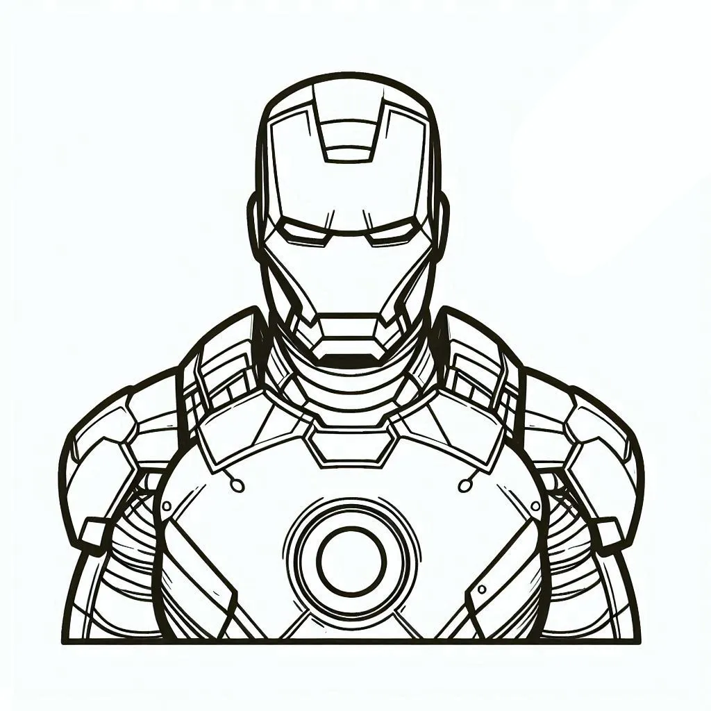 Iron man coloring page (4)