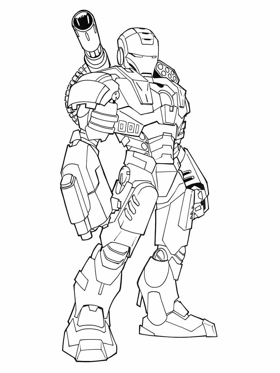 Iron man coloring page (40)