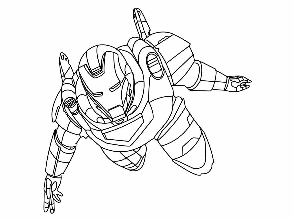 Iron man coloring page (42)