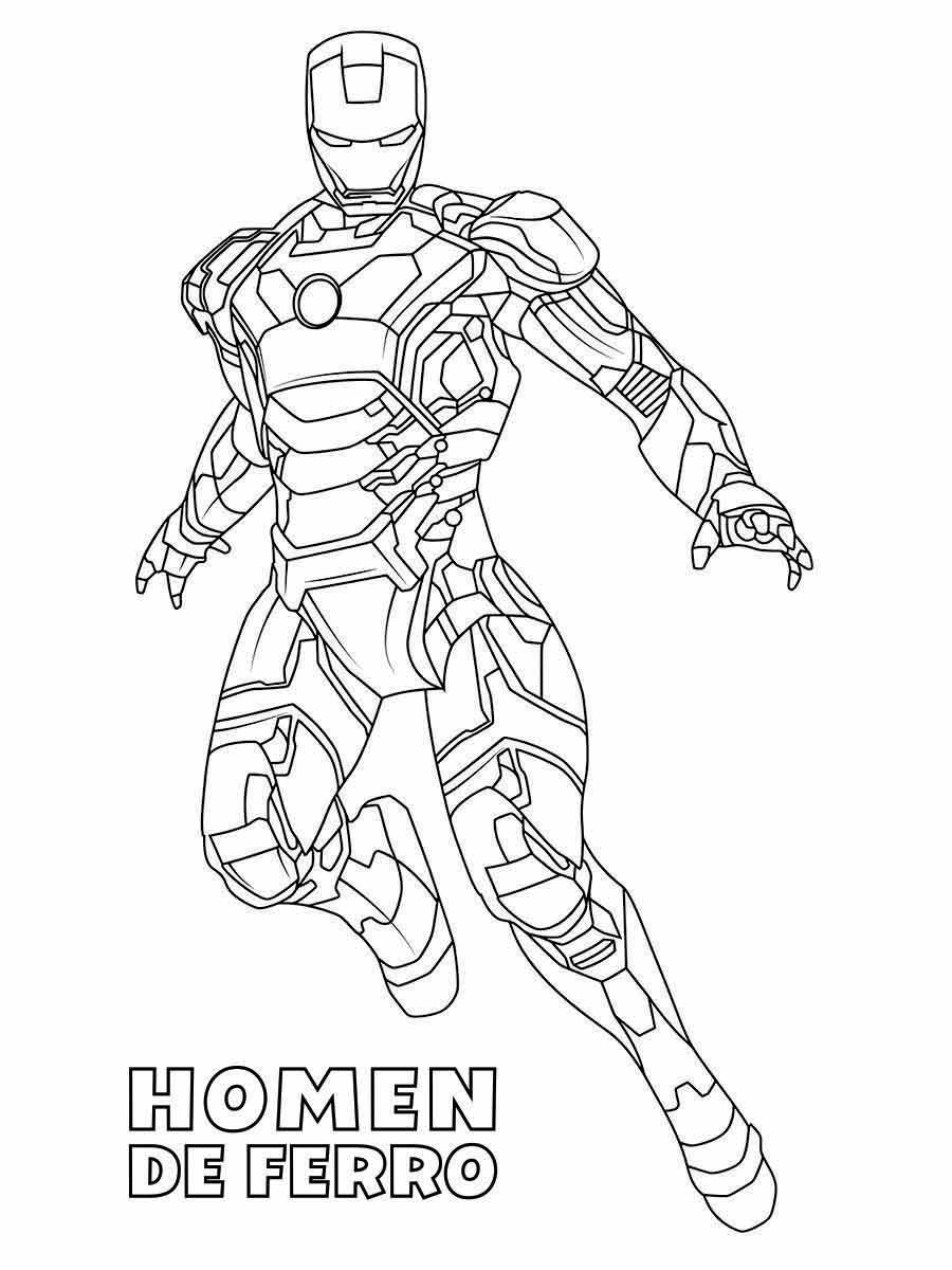 Iron man coloring page (43)