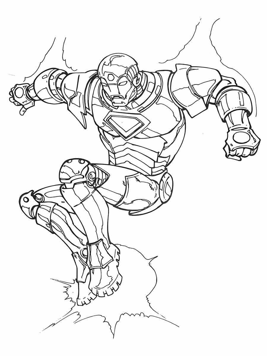 Iron man coloring page (44)