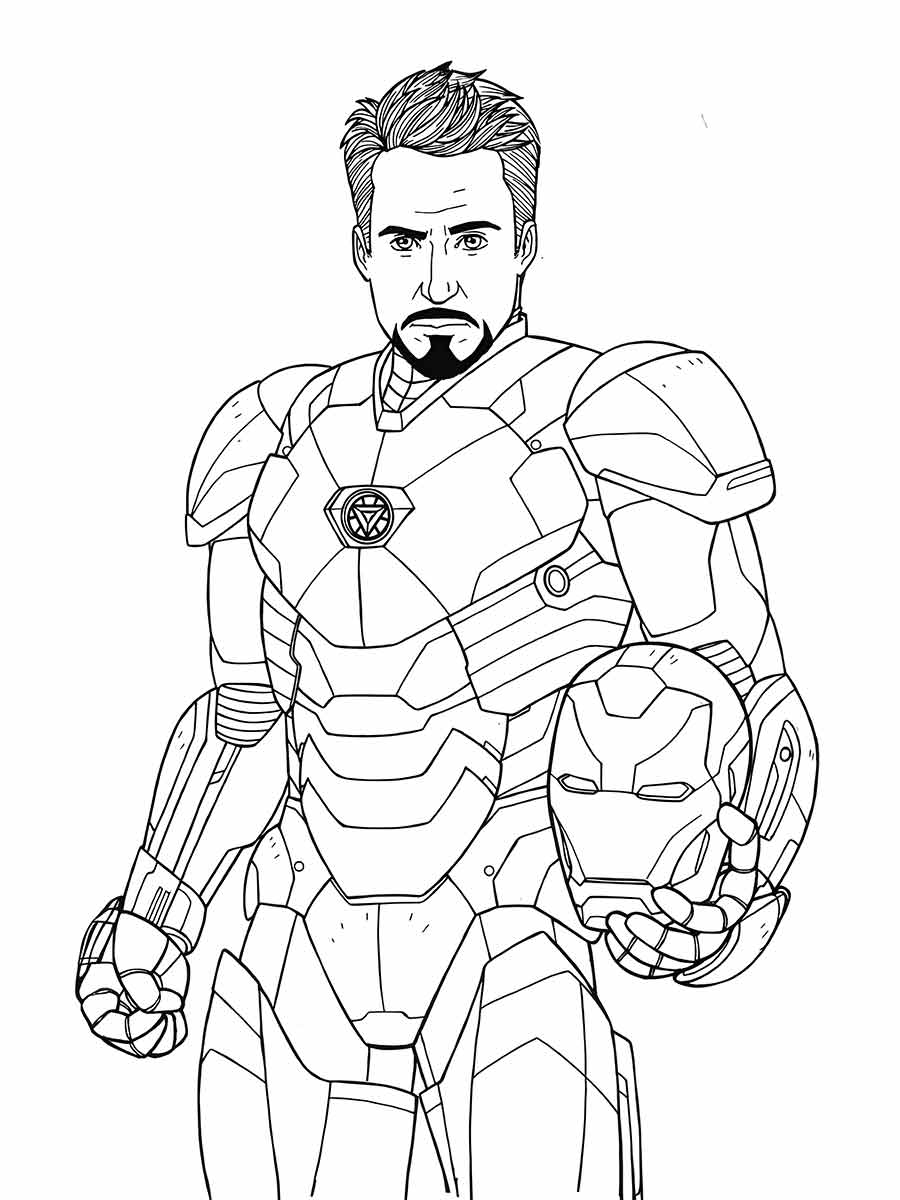 Iron man coloring page (45)