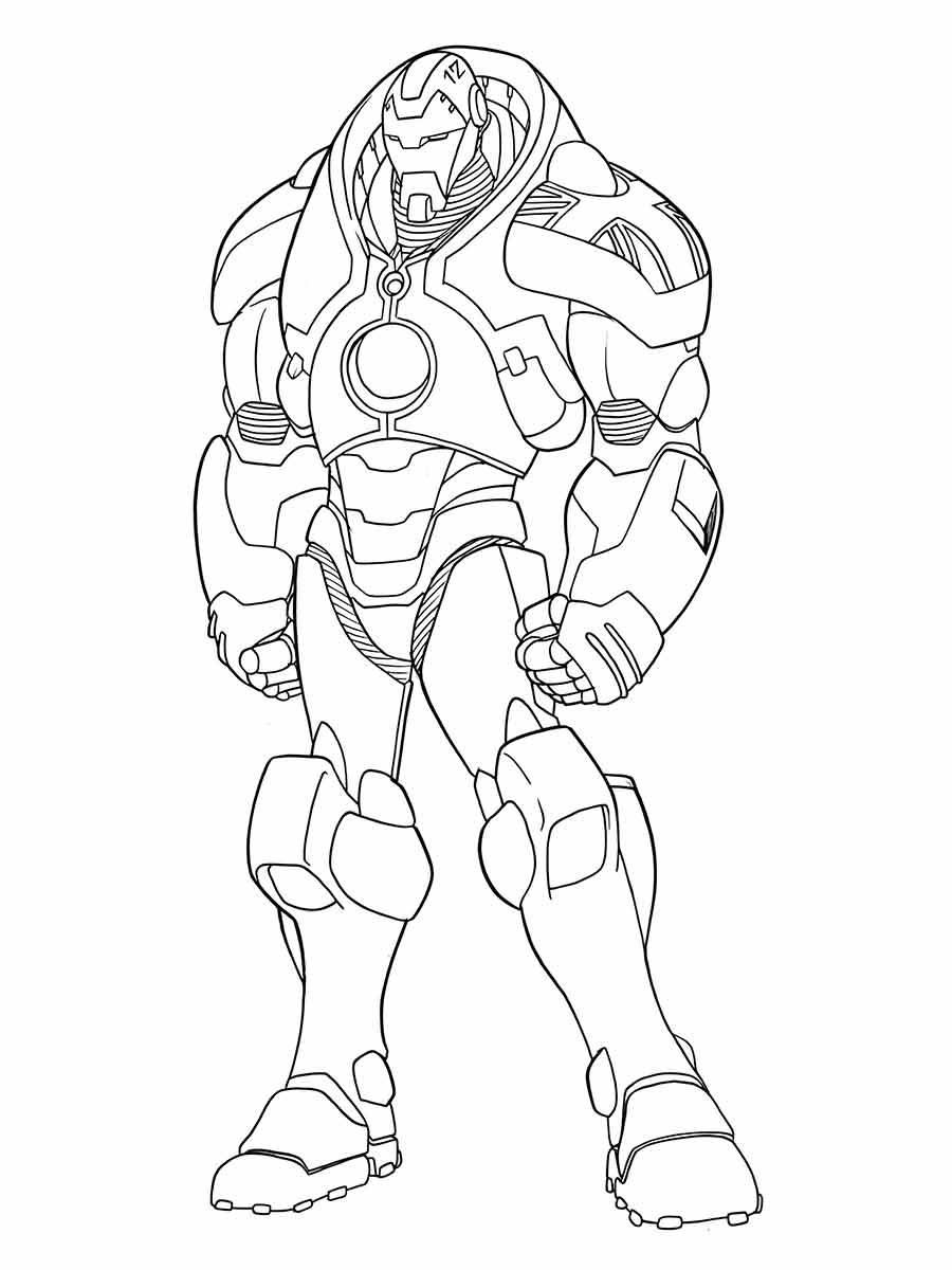 Iron man coloring page (48)