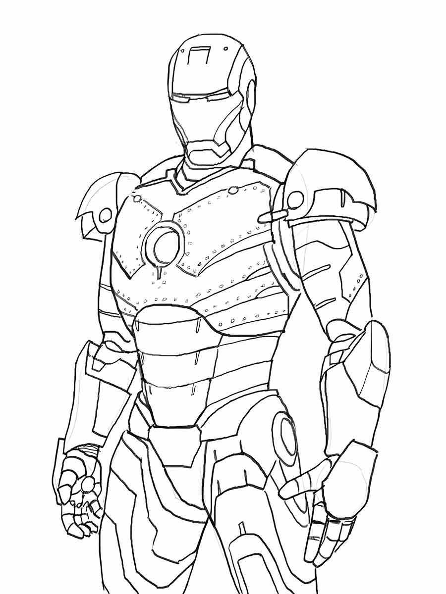 Iron man coloring page (49)