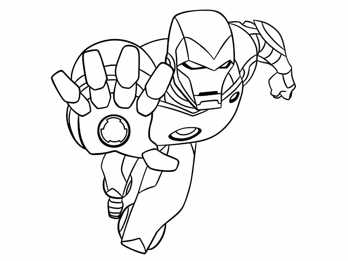 Iron man coloring page (5)