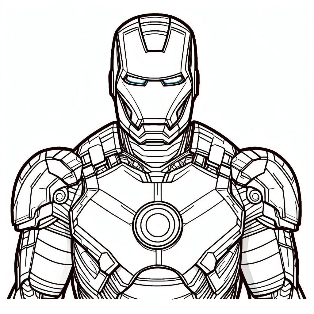 Iron man coloring page (5)