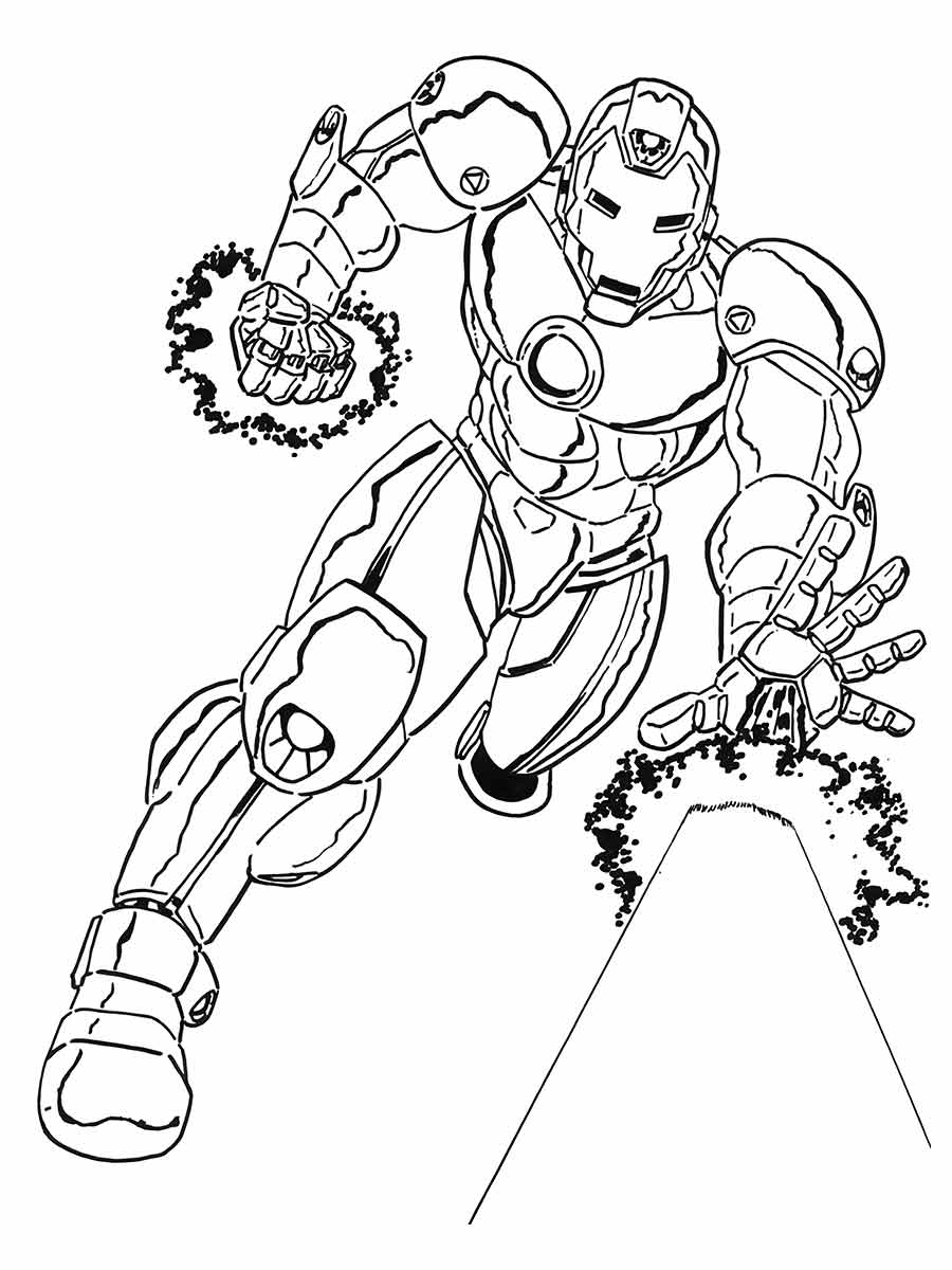 Iron man coloring page (50)