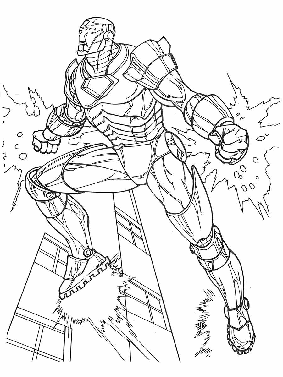 Iron man coloring page (6)