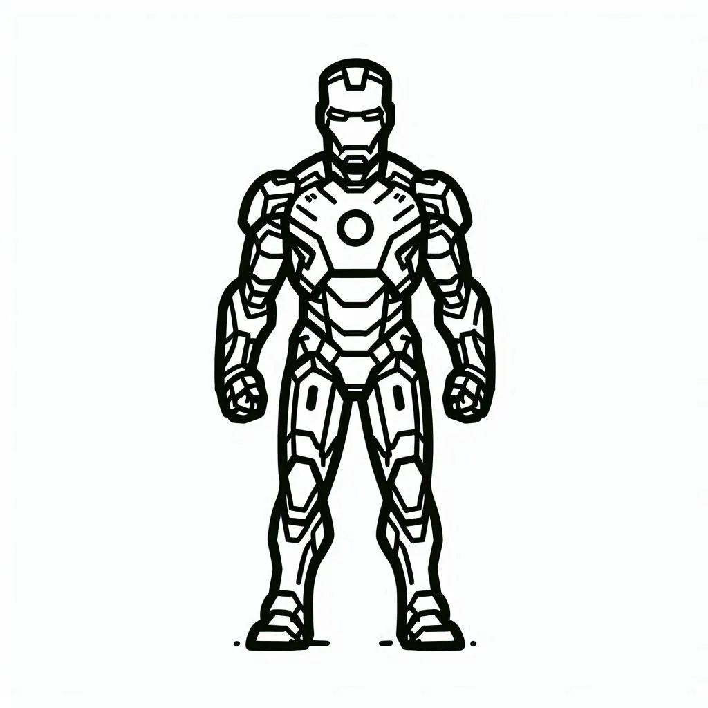 Iron man coloring page (6)