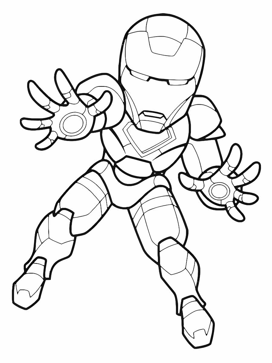 Iron man coloring page (7)