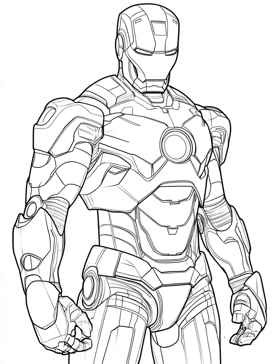 Iron man coloring page (7)