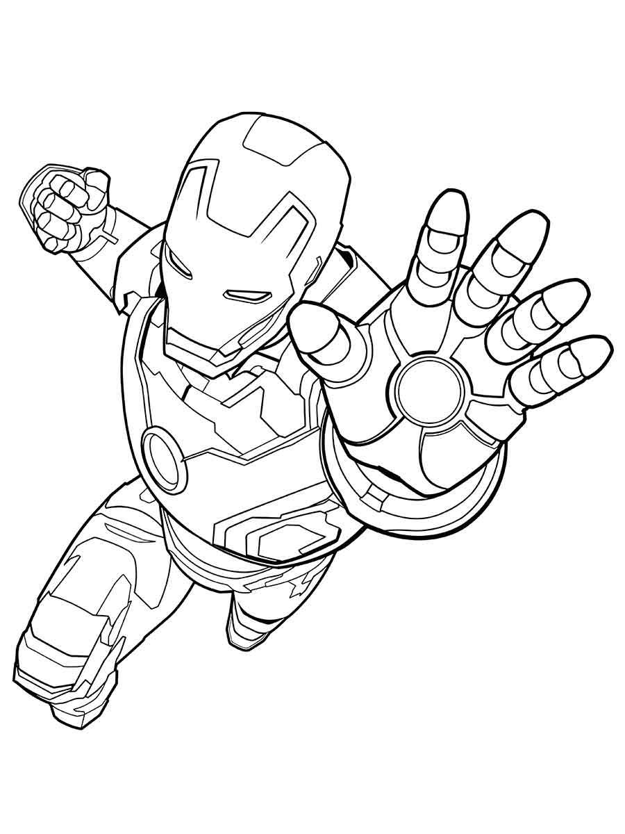 Iron man coloring page (9)