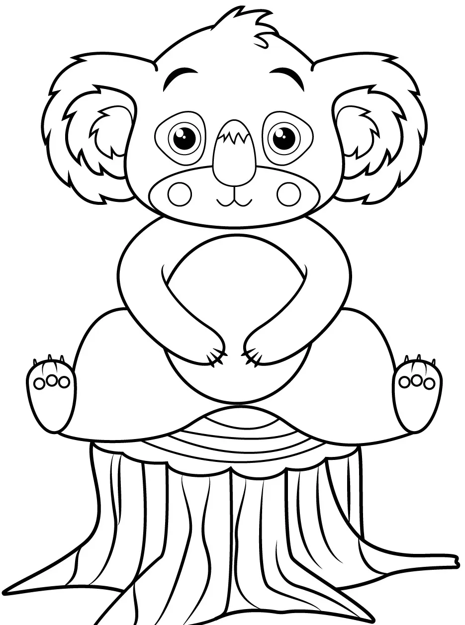 Koala coloring pages (15)