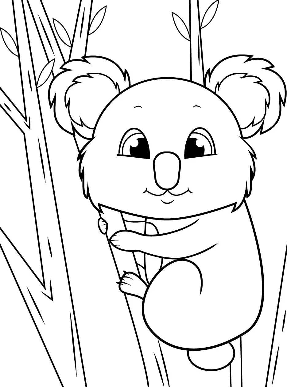 Koala coloring pages (16)