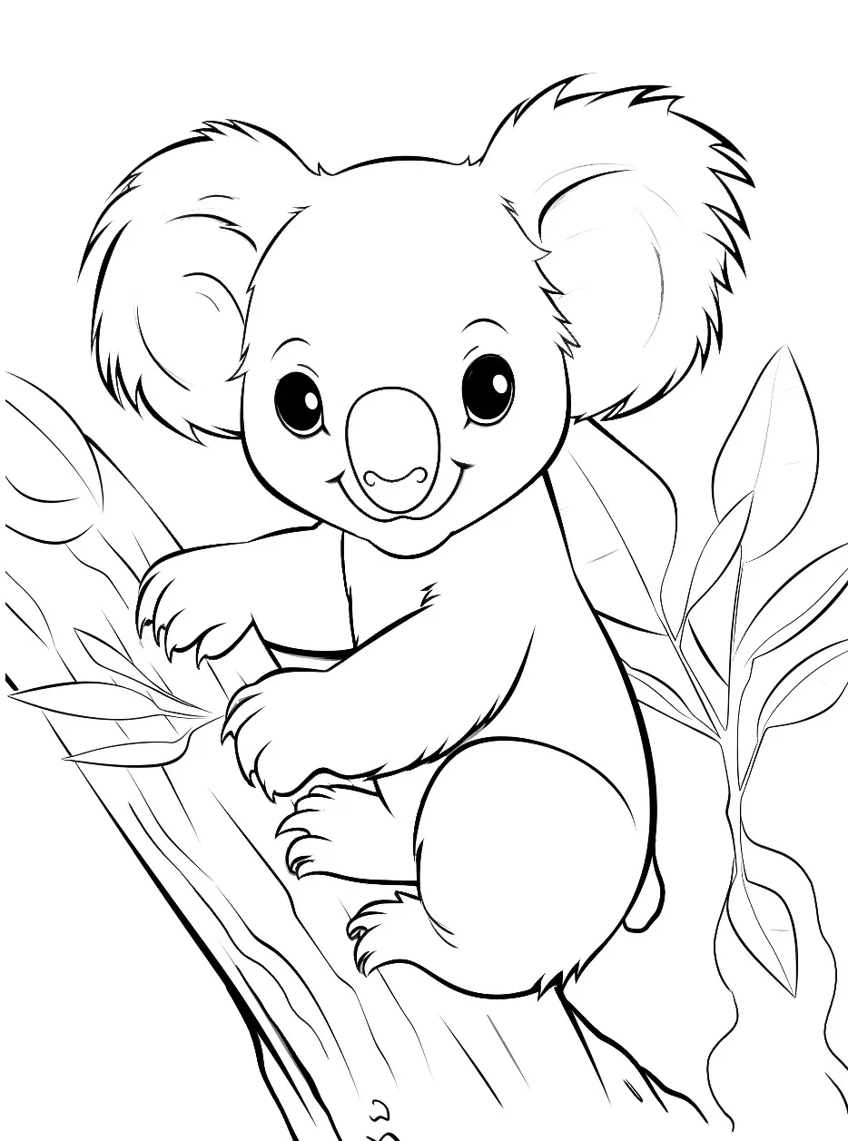 Koala coloring pages (17)