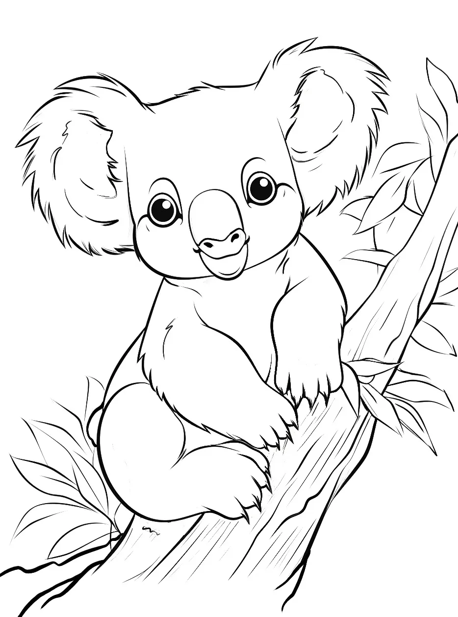 Koala coloring pages (18)