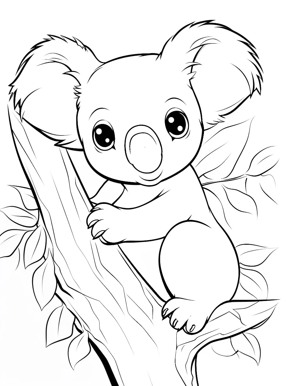 Koala coloring pages (19)