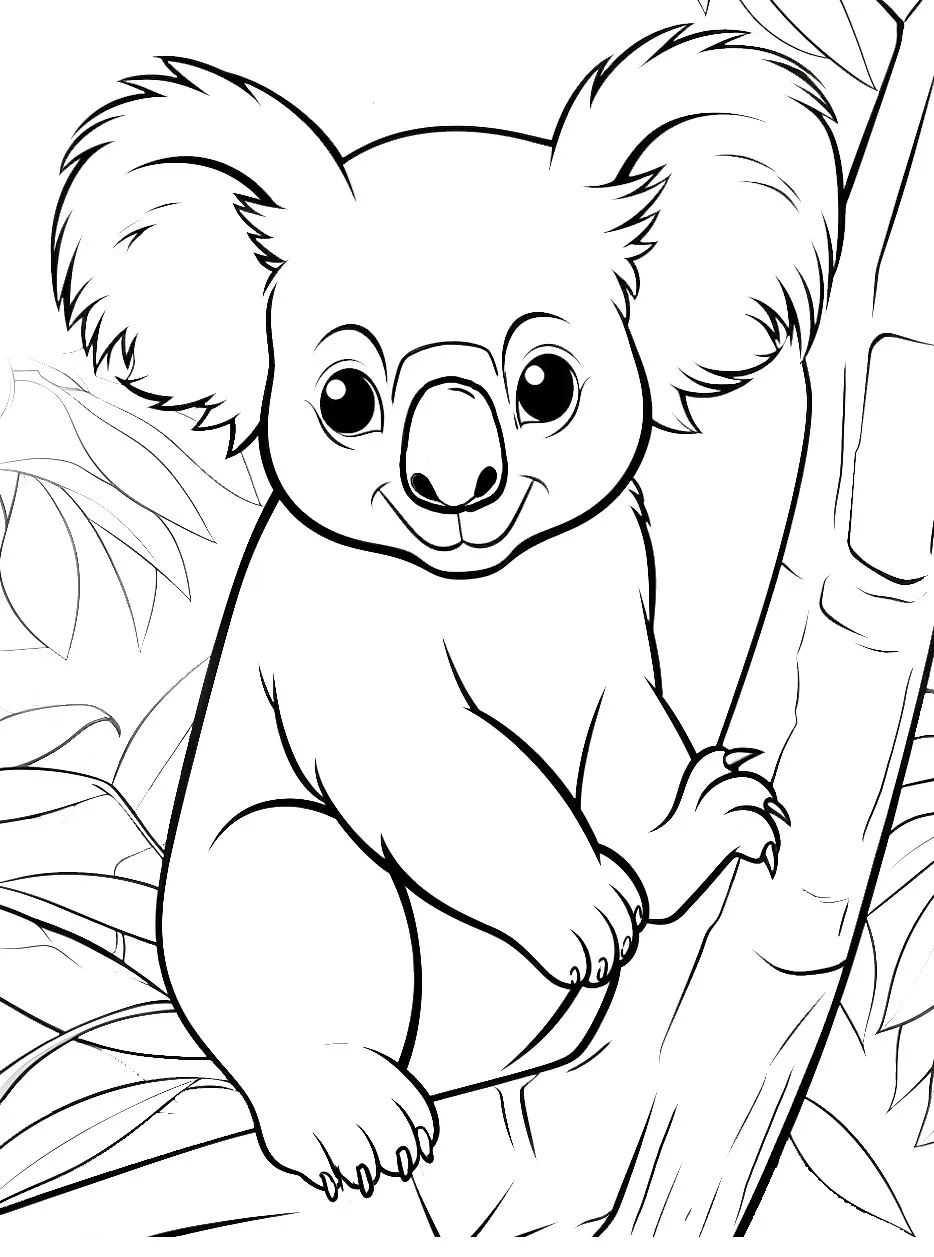 Koala coloring pages (20)