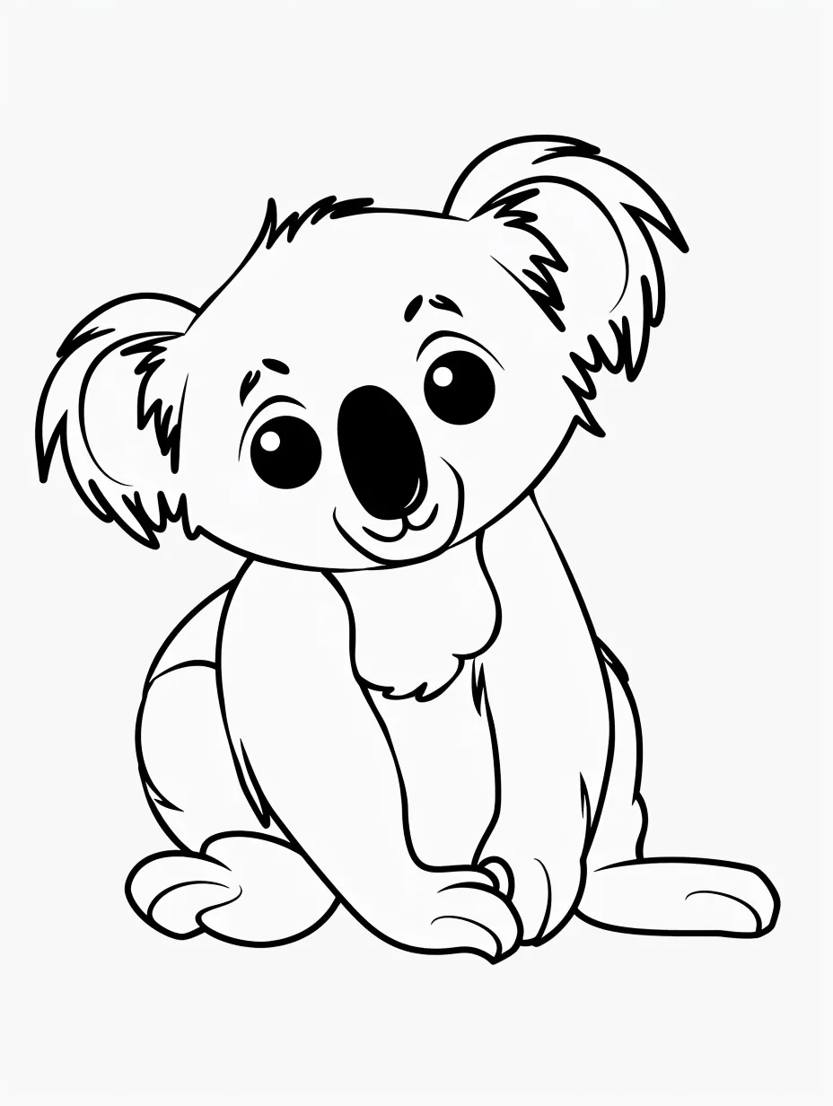 Koala coloring pages (4)