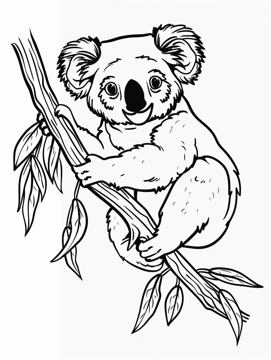 Koala coloring pages (5)