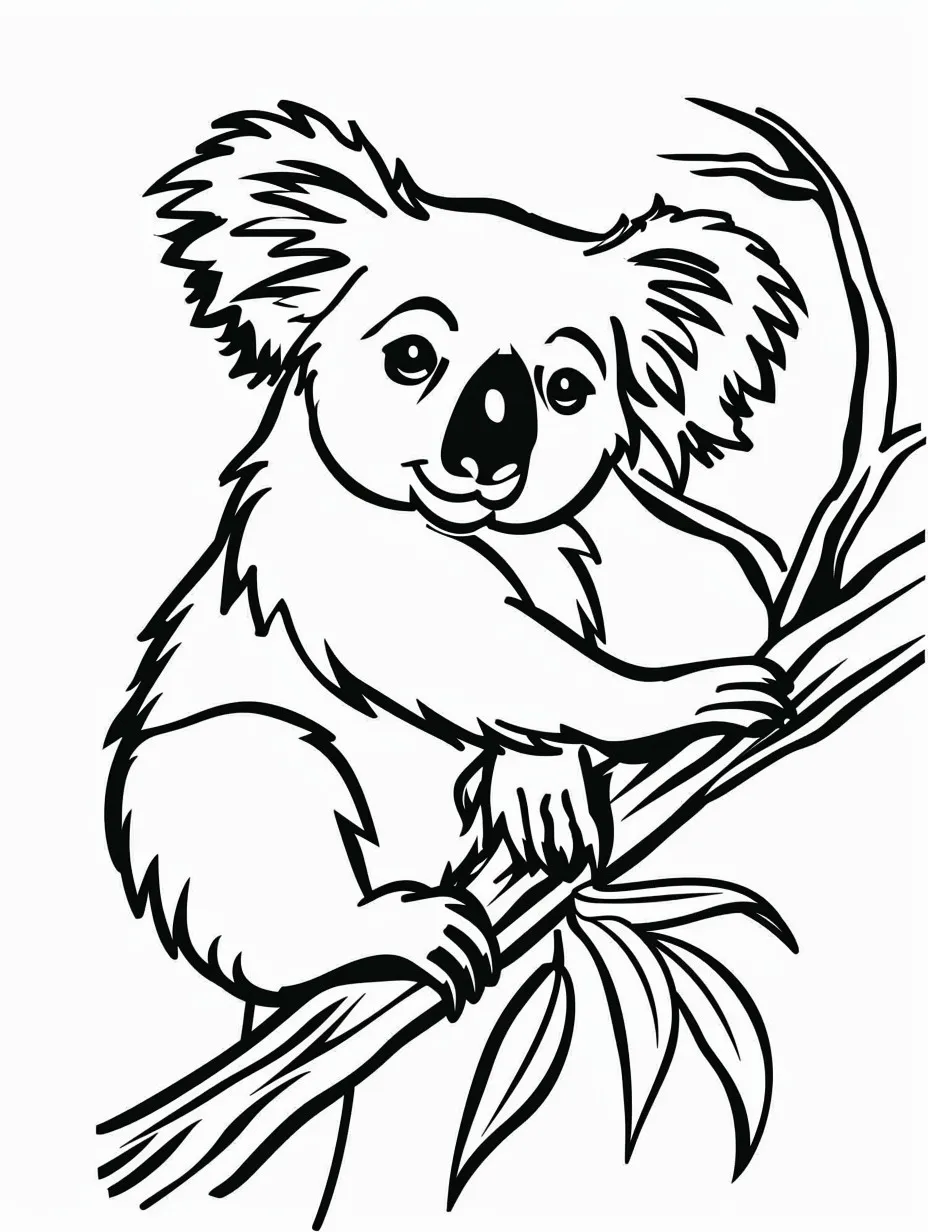 Koala coloring pages (6)