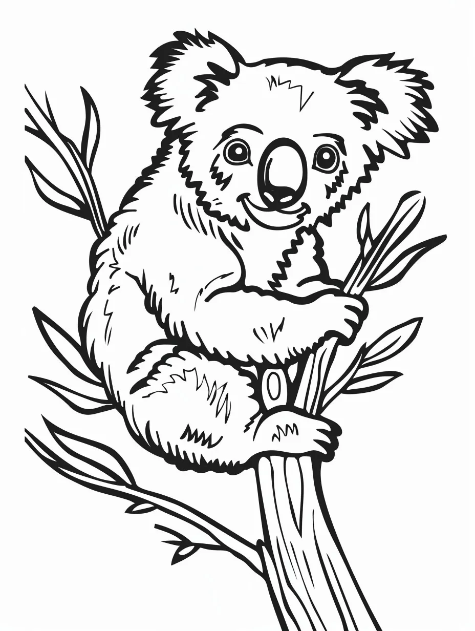 Koala coloring pages (7)