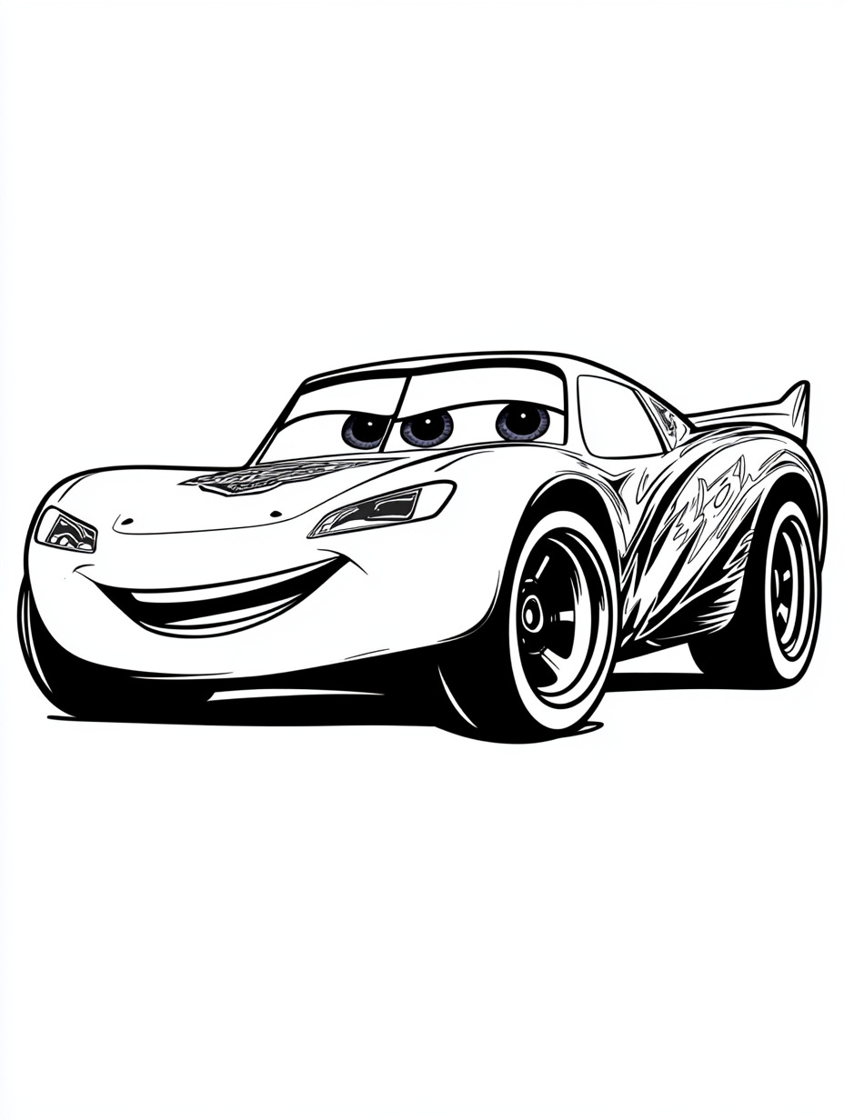 Lightning McQueen coloring page (2)