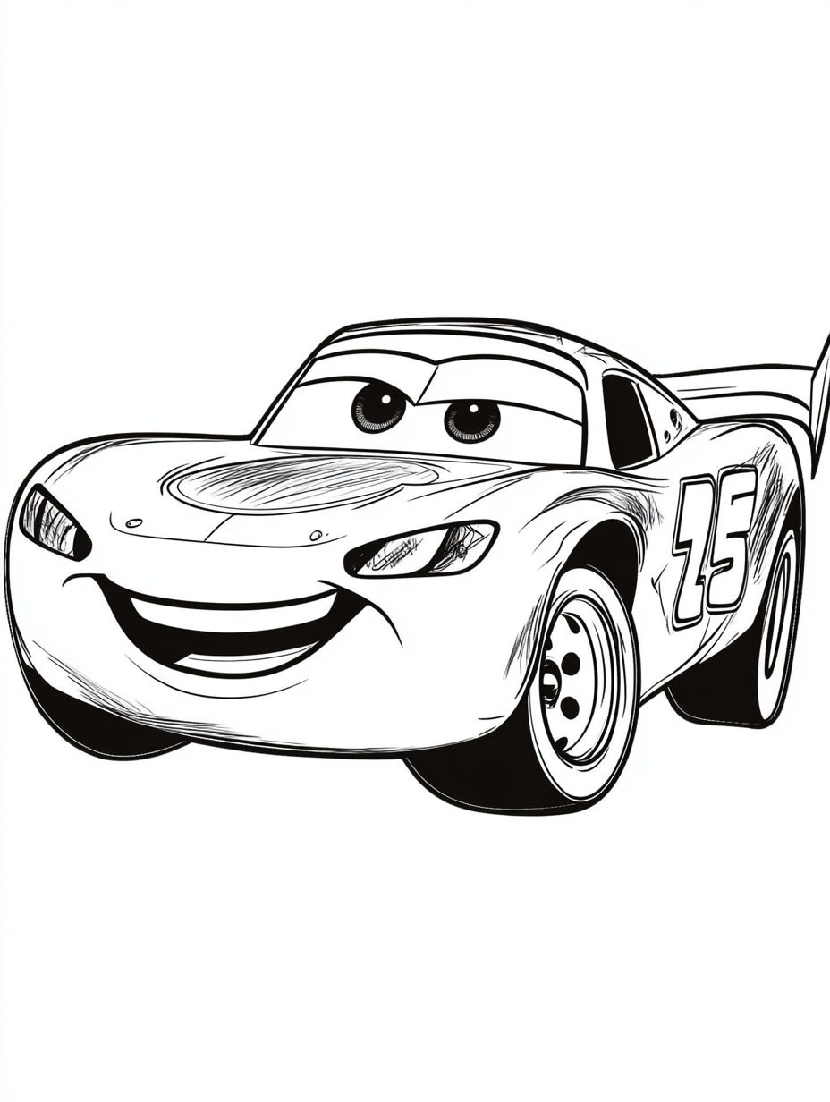 Lightning McQueen coloring page (3)