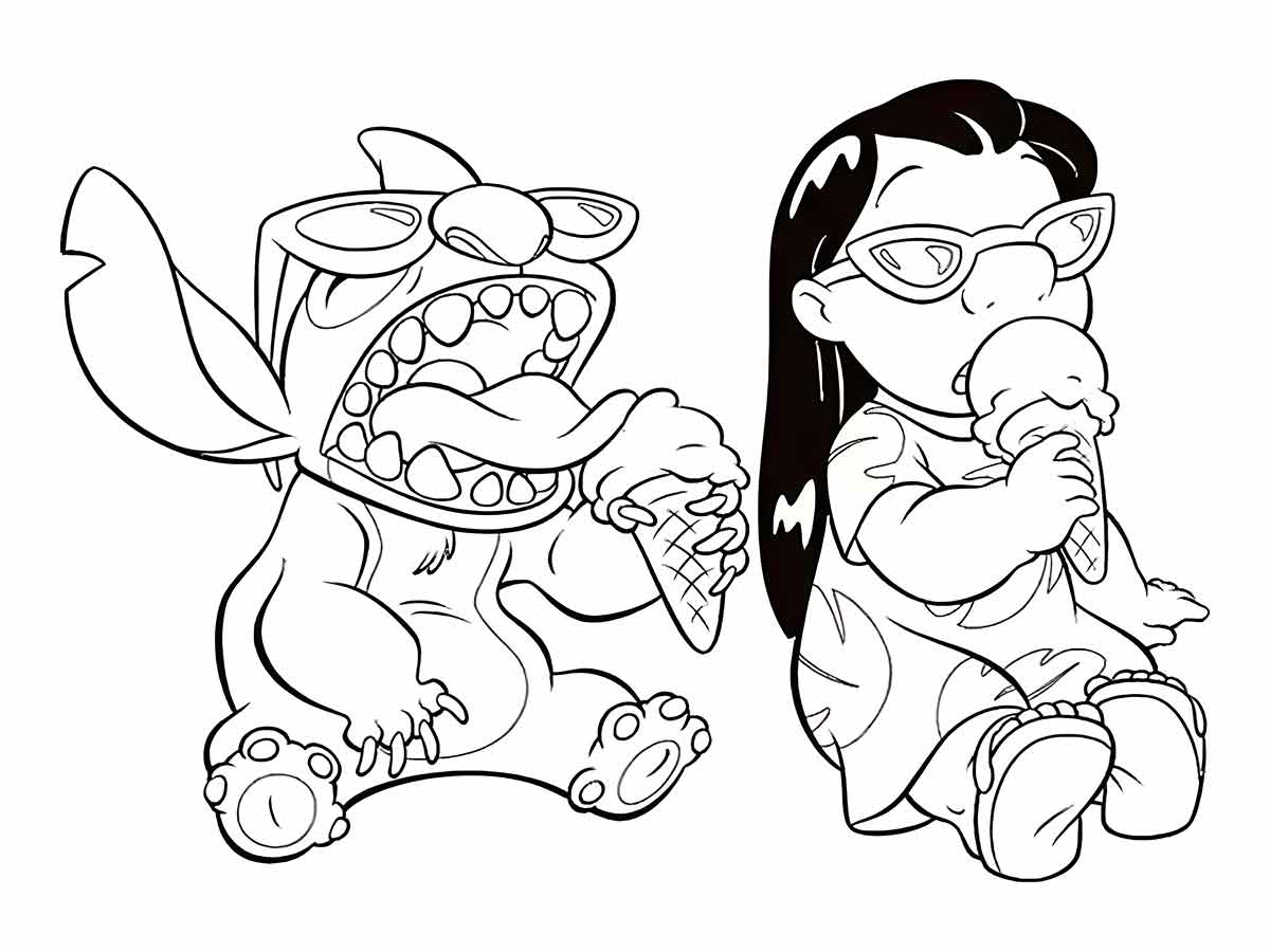 Lillo and Stich coloring page (18)