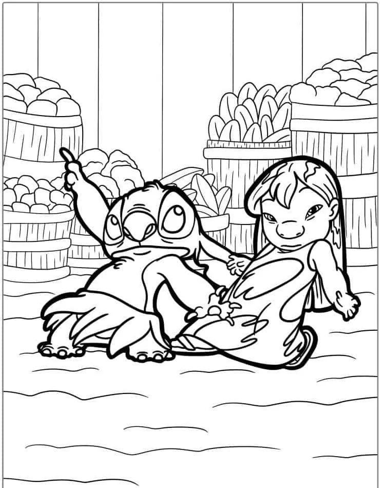 Lillo and Stich coloring page (18)