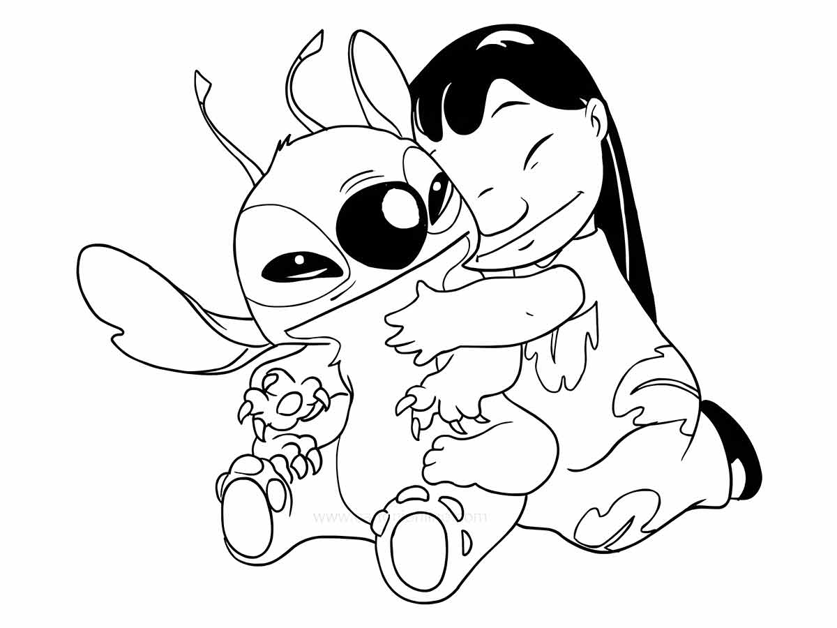 Lillo and Stich coloring page (19)