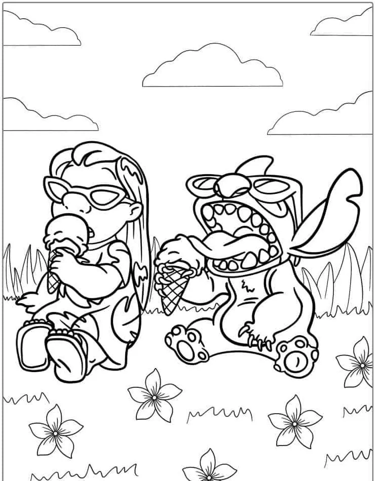 Lillo and Stich coloring page (19)