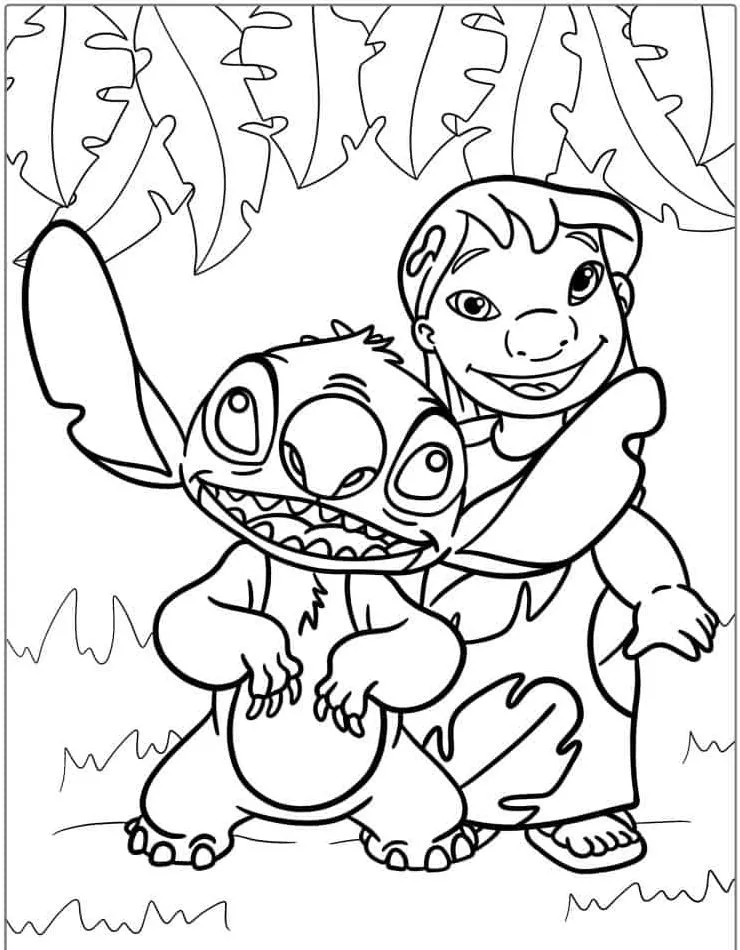 Lillo and Stich coloring page (21)