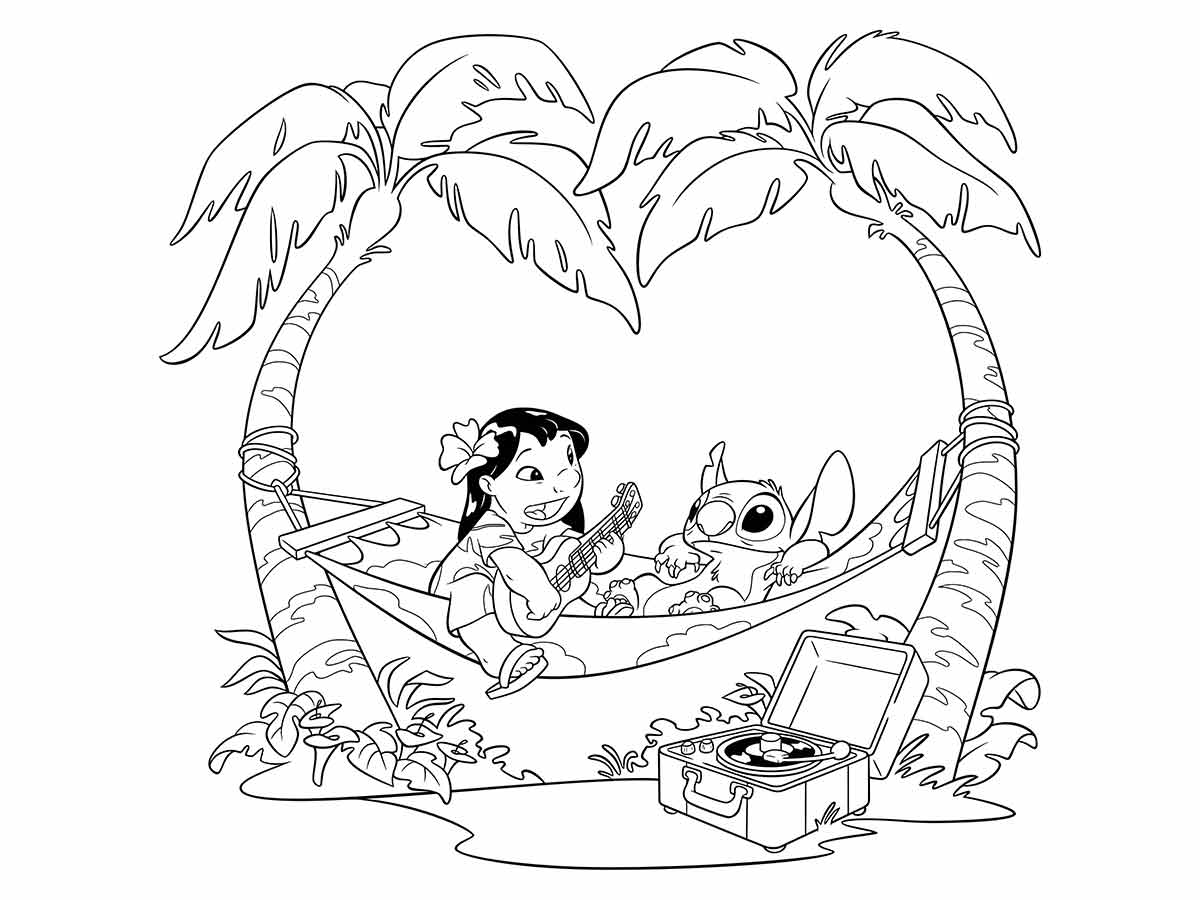 Lillo and Stich coloring page (22)