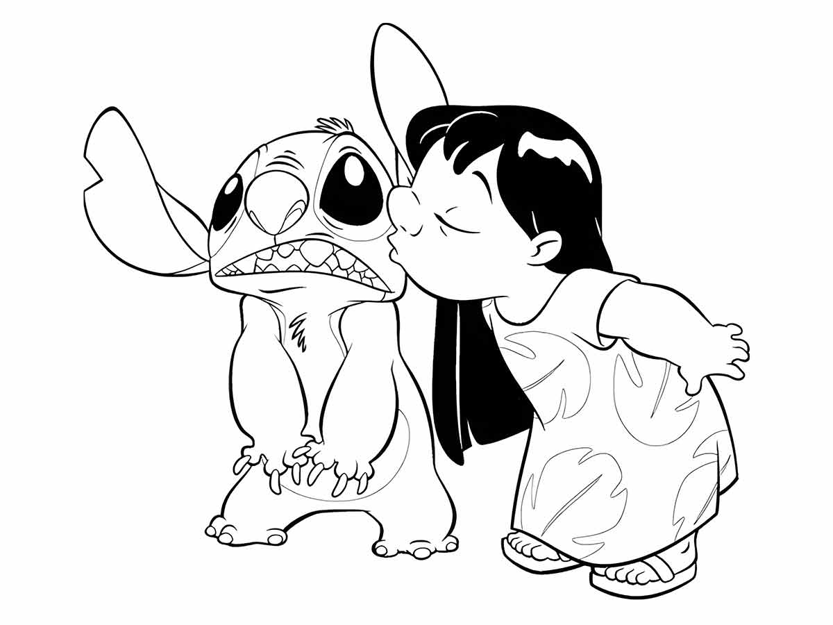 Lillo and Stich coloring page (23)