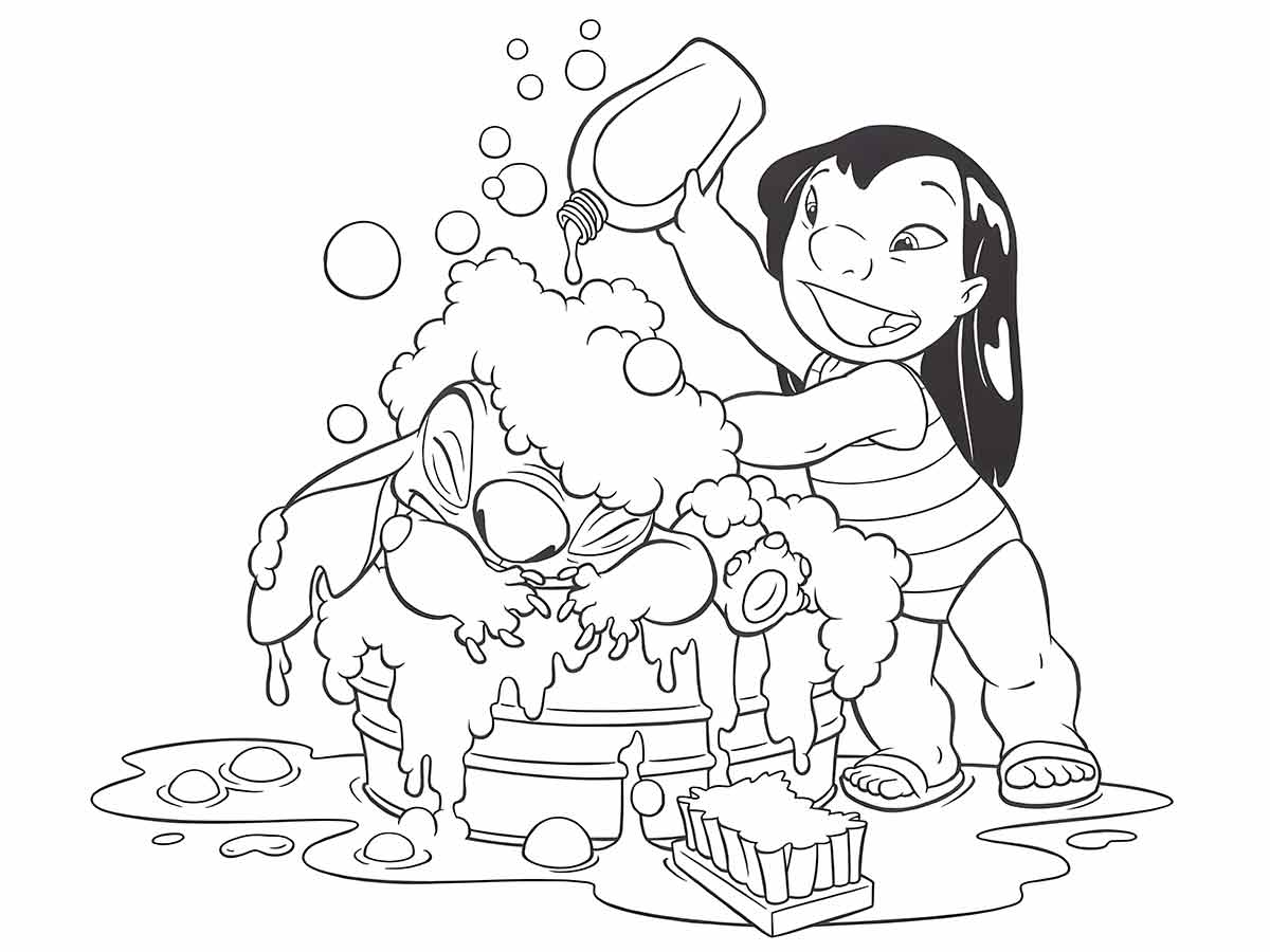 Lillo and Stich coloring page (28)