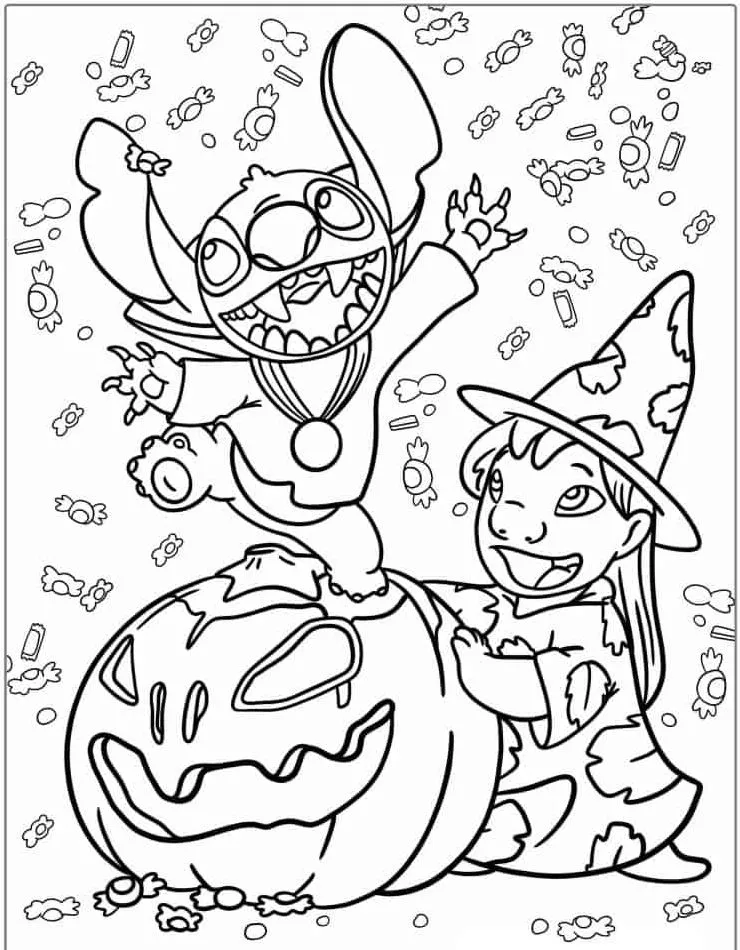 Lillo and Stich coloring page (30)