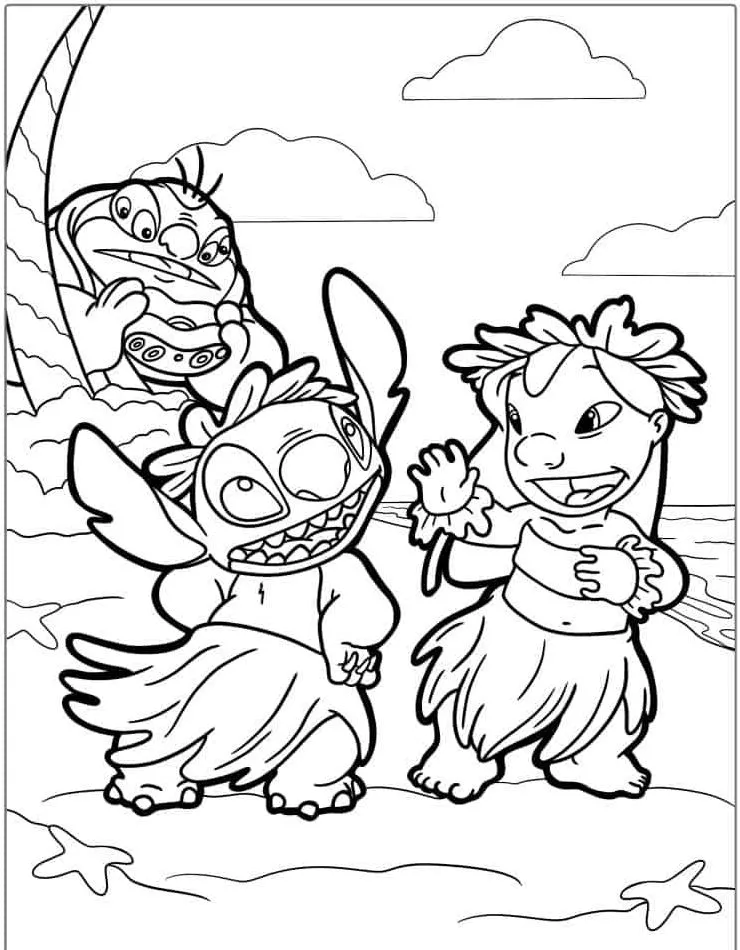 Lillo and Stich coloring page (36)