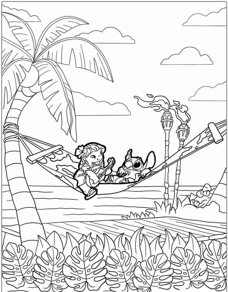 Lillo and Stich coloring page (37)