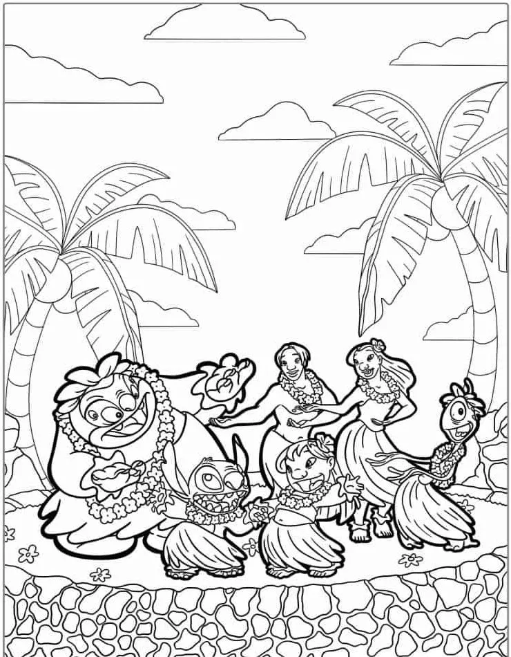 Lillo and Stich coloring page (38)